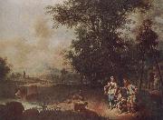 Johann Conrad Seekatz The Repudiation of Hagar painting